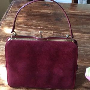Vintage burgundy handbag